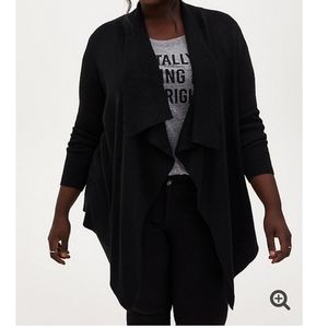 Torrid draped front cardigan like new, never worn